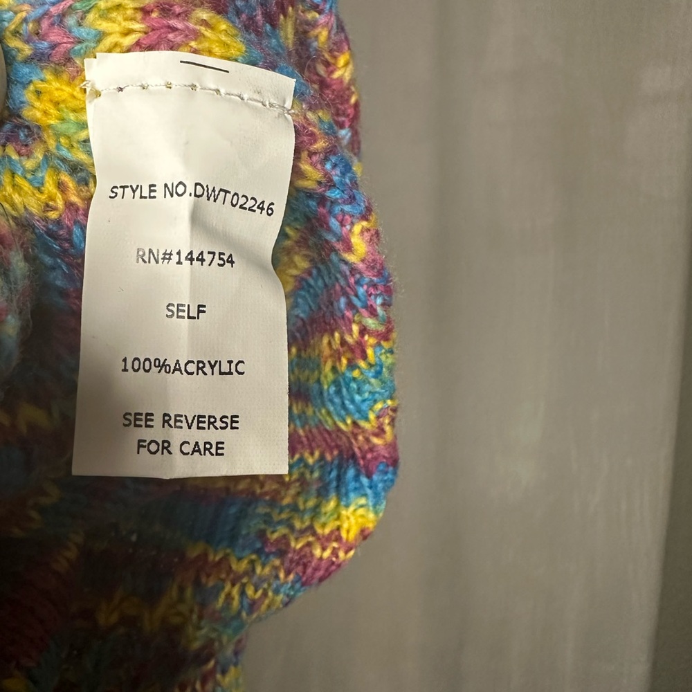 Davi and Dani large oversized sweater Colorful preloved womens retro style - Picture 5 of 8
